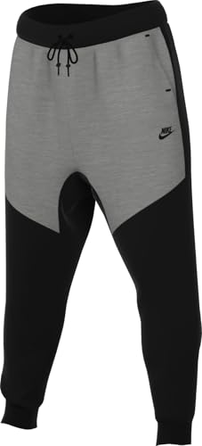 Nike Tech Men's Fleece Joggers (HV0959-011, Black/Dark Grey Heather/Black)4