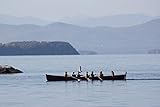 Home Comforts Water Lake Rowing Mountains Lake Champlain Boat-20 Inch By 30 Inch Laminated Poster With Bright Colors And Vivid Imagery-Fits Perfectly In Many Attractive Frames