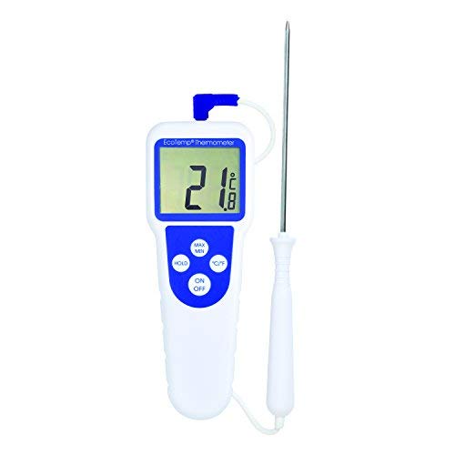 EcoTemp max/min thermometer with detachable probe, White