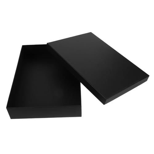 NAMOARLY Black Decorative Present Boxes for Wedding Bouquets Large Box Lids for Packaging Set of 1