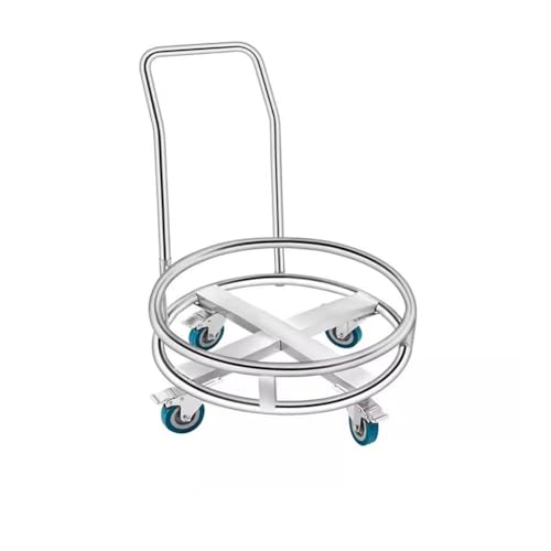 Soporte móvil for cubeta con Carrito: Marco Duradero for cubeta de Leche y Soporte for Botella de Gas(72X62cm)