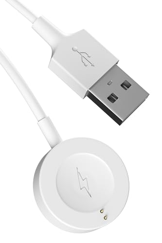 Yaekea Caricatore per Fossil Gen 6/5/5E/4 USB Orologio Intelligente cavo di Ricarica per Michael Kors Runway, Skagen Falster 2, Misfit Vapor 2, Emporio Armani 3.3ft/100cm Magnetica Dock di Ricarica