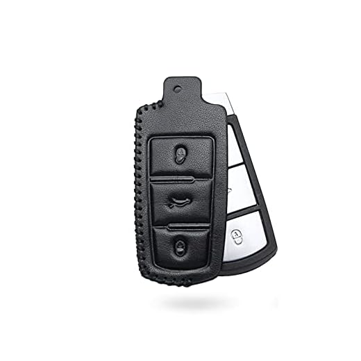 Läderbil nyckel fodral täcka bil styling ， passar till Skoda Octavia A5 A7 Rapid Yeti Fabia Superb Kodiaq Key Bag Holder