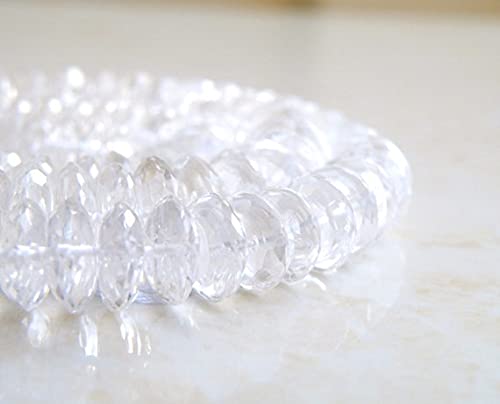Quartz cristal perles rondelles de 8.5mm taille allemande de haute précision