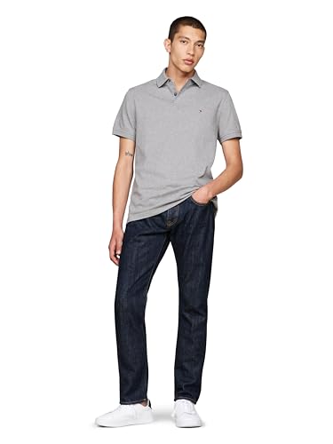 Image of Tommy Hilfiger Men's Short Sleeve Polo Shirts in Classic Fit with Stretch and Organic Pique Cotton