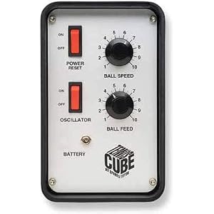 Tennis Cube with Oscillator. Made in USA by #1 Tennis Machine Company. Tennis Cube with Oscillator Made in USA by 1 Tennis Machine Company