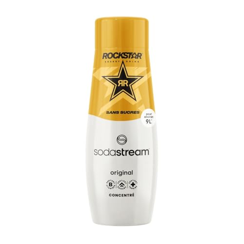 SODASTREAM – Concentré Rockstar Original Sans Sucre, Saveur Intense et Raffraîchissante (440ml) - lot de 3 - Vendu par Lot