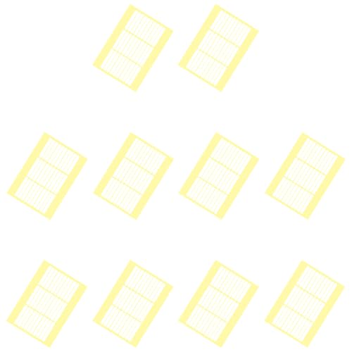 10 Sheets(300 PCS) Nail Art Adhesive Tape Nail Strip Fixing Tape Double Side Nail Art Tape Nail Art Display Tape Nail Art Mounting Tape Nail Tip Display Tape(Clear Tape White Film, 52 x 7mm)