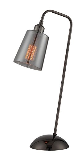 One-Day Sale: Up to 70% Off Lite Source LS-22894 Lovette Table Lamp, 23" x 6.5" x 10", Gunmetal/Smoked Chrome