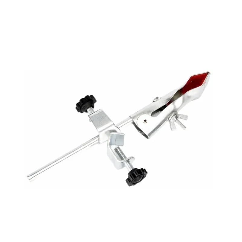 Durable Iron Support Clamp for Laboratory Titration Stand,Standard Chemistry Heating Experiment Tool for Lab Glassware