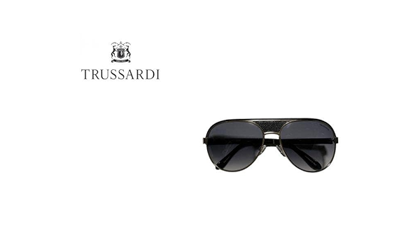 Amazon | TRUSSARDI 1911 レザー ティアドロップ サングラス | アニメ