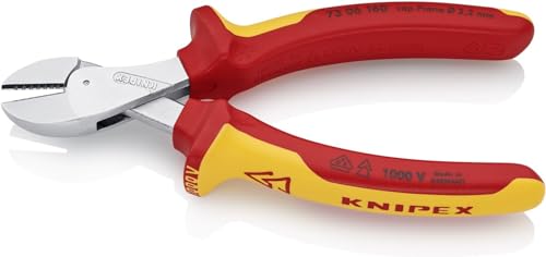 Alicate KNIPEX X-Cut compacto para cortar cables duros sin esfuerzo en espacios reducidos 3