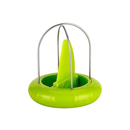 QOKLIYUI Éplucheur de fruits Salade de cuisine Noyau manuel Gadget d'épluchage Poignée en plastique détachable Fruits Restaurant Corer avec trancheuse dentelée, Vert Cover