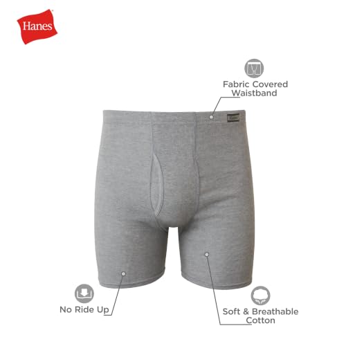 Image of Hanes Men's Underwear Boxer Briefs Pack, Moisture-wicking Underwear for Men, Breathable, Cool & Breathable Cotton