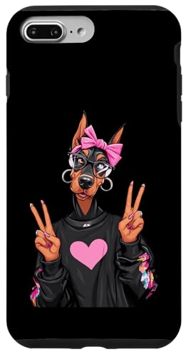 ���킢�� �h�[�x���}�� ���̎q ���K�l �s�[�X�T�C�� �q�� �O���t�B�b�N �s���N �X�}�z�P�[�X iPhone 7 Plus/8 Plus �p