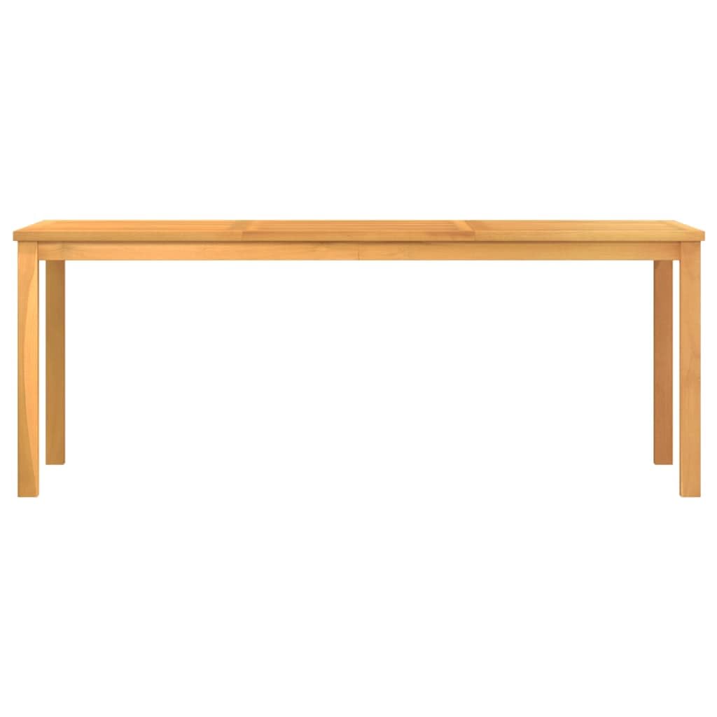 7-częściowy zestaw ogrodowy do jadalni z litego drewna tekowego, 200 x 100 cm, krzesła z możliwością układania w stos, odporne na warunki atmosferyczne, na taras, balkon, do jadalni