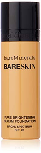 bareMinerals Pure Brightening Serum SPF 20 All Skin Types Bare Buff 10 Foundation for Women, 1 Fl Oz