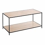 FUNCIONALIDAD: Incluye un estante inferior que aumenta la capacidad de almacenaje y facilita la organización del espacio. Ideal para colocar revistas, libros, mandos a distancia o pequeños accesorios, manteniendo la superficie superior despejada y ordenada.