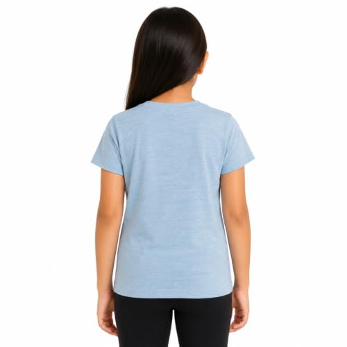 Image of KOSHA Girl's Merino Wool Half Sleeve Thermal Top | Suitable for Minus Degree Celsius | Free Warm Woolen Socks