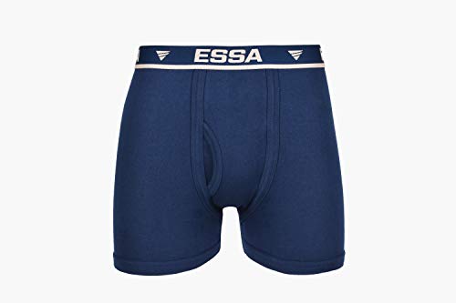 Image of ESSA Men's ICD Cotton Trunks 3 pcs Combo [Multicolor] - 100% Combed Cotton for Premium Comfort, Machine Washable, Stylish Solid Pattern, Crafted