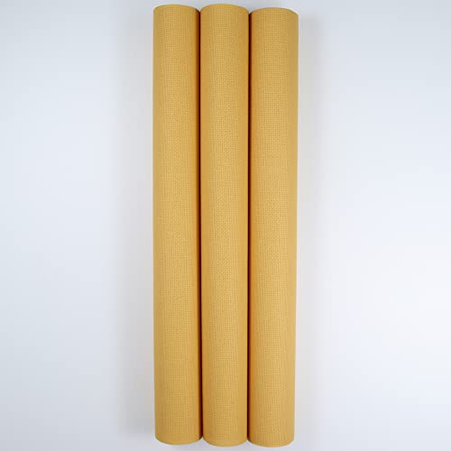 Image of KCS 3 pc of 15 inch x 18 inch Counted Cross Stitch Cotton Aida Cloth Needlework Fabric,18CT,Topaz md