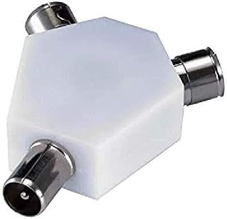 K M Electronics® 2 Way Digital TV FM Radio COAXIAL Coax Aerial Y Splitter Adaptor