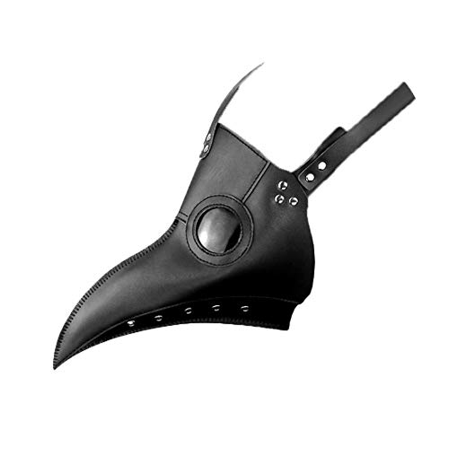 Formulaone Personalidad Moda Halloween Europa y América Peste Pájaro Doctor Máscara Bola Máscara Holiday Party Supplies Cosplay Props-Black