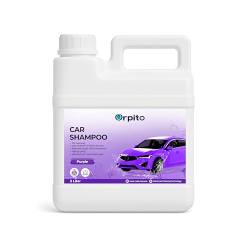Image of Car Shampoo 5L Multi Fragrance | High Foam Car Wash Liquid | Deep Cleaning Formula | pH Neutral Paint Safe | Removes Dust & Grime | Glossy Finish Wash (1, purple)