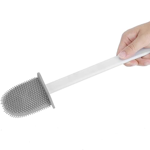 WELL HOME MOBILIARIO & DECORACIÓN Escobilla y Portaescobillas de Inodoro, Cepillo y Soporte para WC, Silicona, TPR y Caucho termpoplástico, Blanco - imagen 9