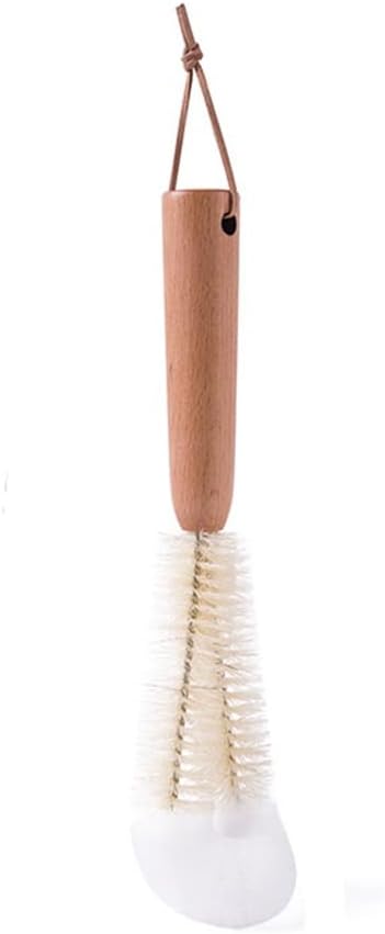 Cup Brush Long Handle Cleaning Curved teapot Milk Bottle Cup no Dead Angle Wooden Housework