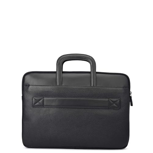 Image of Da Milano Leather Laptop Bag for Men & Women | Laptop Messenger Bag | Fits Up To 14 inch Laptop | Ideal for Office Purpose