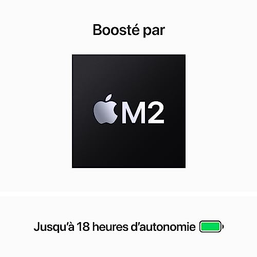 Apple 2023 MacBook Air Portable avec Puce M2 : Écran Liquid Retina de 15 3 Pouces 8 Go de RAM de Stockage SSD caméra FaceTime HD . Compatible avec ’iPhoneiPad - vue 5