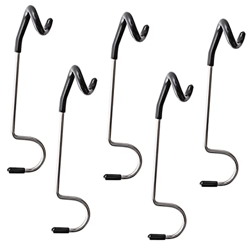GRIRIW 5Pcs Tent Light Hook Hangers Durable S Shape Camping Hooks for Lanterns Multi Functional Light Pole Hangers for Outdoor Activities Hiking and More