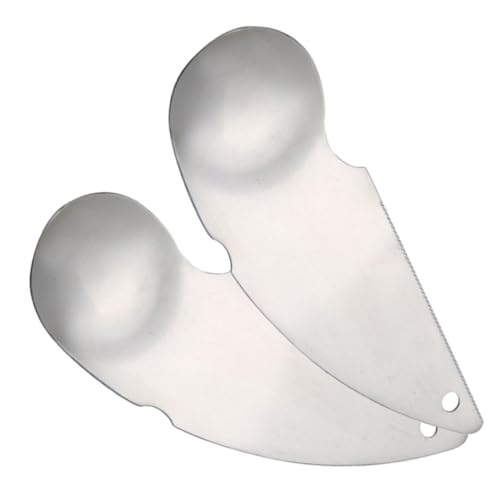 Ipetboom 2 Pezzi Cucchiaio Kiwi in Acciaio Resistentes per Pelare e Scavare Frutta per Kiwi Avocado e Pesche Accessori Cucina Facili da Pulire e Riutilizzabili