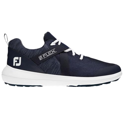 FootJoy Men's Flex Spikeless Golf Shoes - Navy 8XW