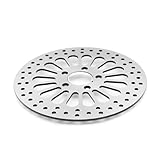 La placa del disco de freno presenta un patrón de orificios superficiales estratégicamente diseñado que permite una disipación del calor rápida y eficaz. Este diseño innovador garantiza un rendimiento de frenado constante, evitando el sobrecalentamiento y manteniendo una fuerza de frenado estable durante un uso intenso.