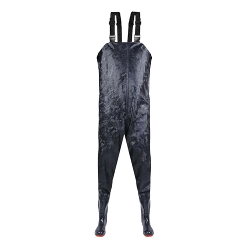 Vadeadores de pecho para hombre, impermeables, transpirables, overoles de pesca con babero y soporte, overoles ligeros con botas para pesca, jardinería, caza y agricultura, ropa de trabajo en