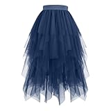 Taille haute élastique pour un ajustement parfait - La ceinture douce et extensible des jupes en tulle garantit un ajustement personnalisé et un confort maximal dans toutes les tailles