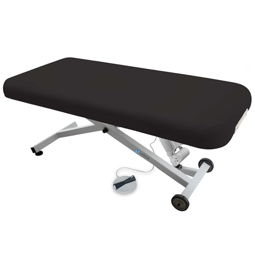 EARTHLITE Electric Lift Massage Table ELLORA - Most Popular Spa Treatment Table, Comfortable & Reliable (30”, 32” x 73”) - Made In USA, Black