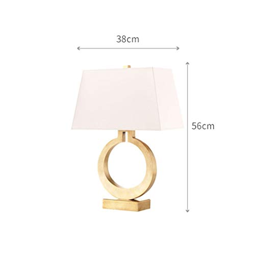 Lampe de bureau dorée rétro pour table de chevet et lecture