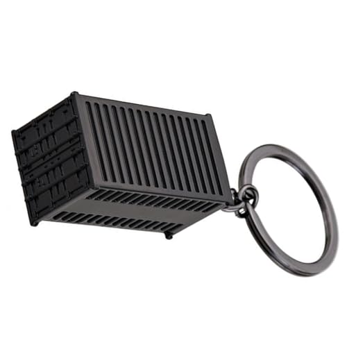 Mini Cargo Container Keychain Alloy Made Multipurpose Gift For Men Women