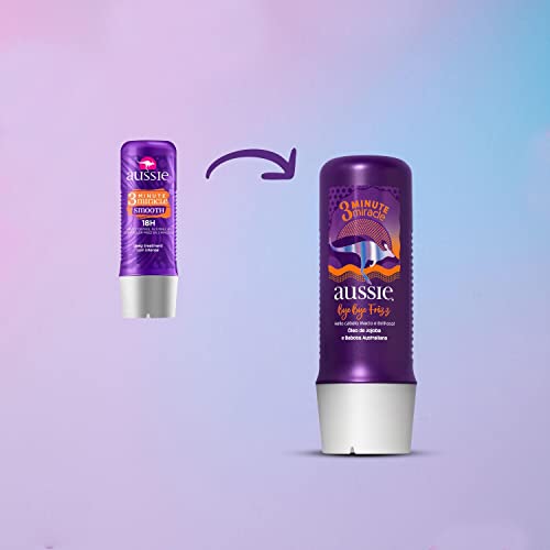 Creme de Tratamento Aussie 3 Minutos Bye Bye Frizz 236ml