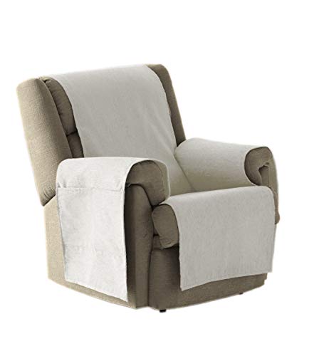 Eysa Italia Zoco Salva Poltrona, Poliestere-Cotone, Bianco, 29x4x37 cm