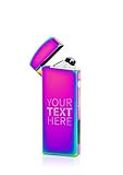 TESLA Lighter T14 Lichtbogen-Feuerzeug, elektronisches USB Feuerzeug, Double-Arc Lighter, wiederaufladbar, inkl. Lasergravur Regenbogen