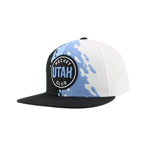 Image of ZHATS NHL Unisex-Adult NHL Officially Licensed Adjustable Snapback Hat Flat Bill Z11 Retro Paintbrush