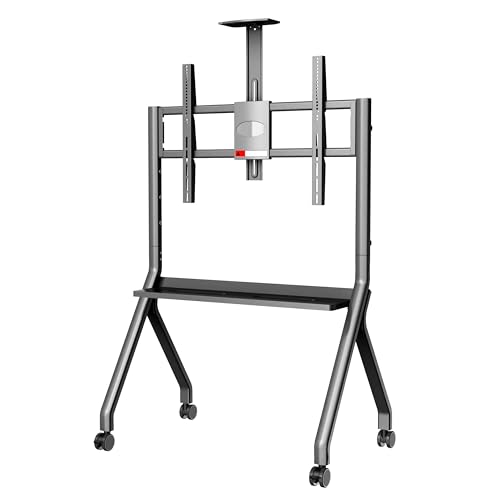Smartboard - Soporte móvil para pizarra blanca interactiva de 42 a 75 pulgadas, soporte de TV portátil con ruedas para aula, oficina, hogar, entretenimiento al aire libre (42 a 75 pulgadas)
