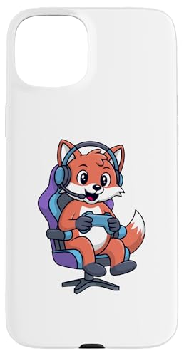 Funny Gamer Red Fox Gaming Video Game Enthusiast Boys Kids �X�}�z�P�[�X iPhone 15 Plus �p