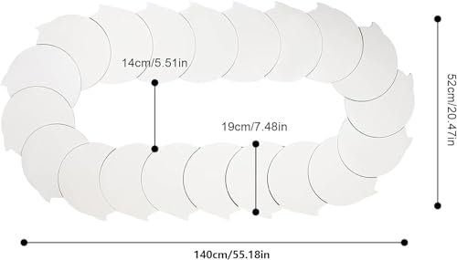 Plateau tournant Lazy Susan de table extensible de 1 à 2 mètres