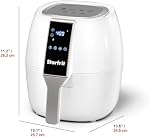 Friteuse à air électrique numérique Starfrit - capacité de 3.5L - écran tactile LED - 7 fonctions préréglées - 1400W