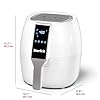 Starfrit Electric Digital Air Fryer - 3.5L Capacity - LED Touch Screen - 7 Preset Functions - 1400W